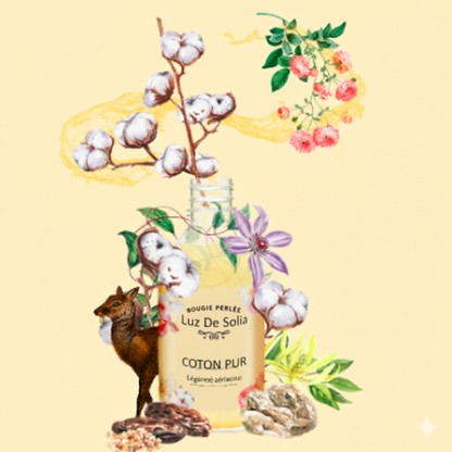 Diffuseur de Fleurs Parfum Coton Pur Luz De Solia 200ml