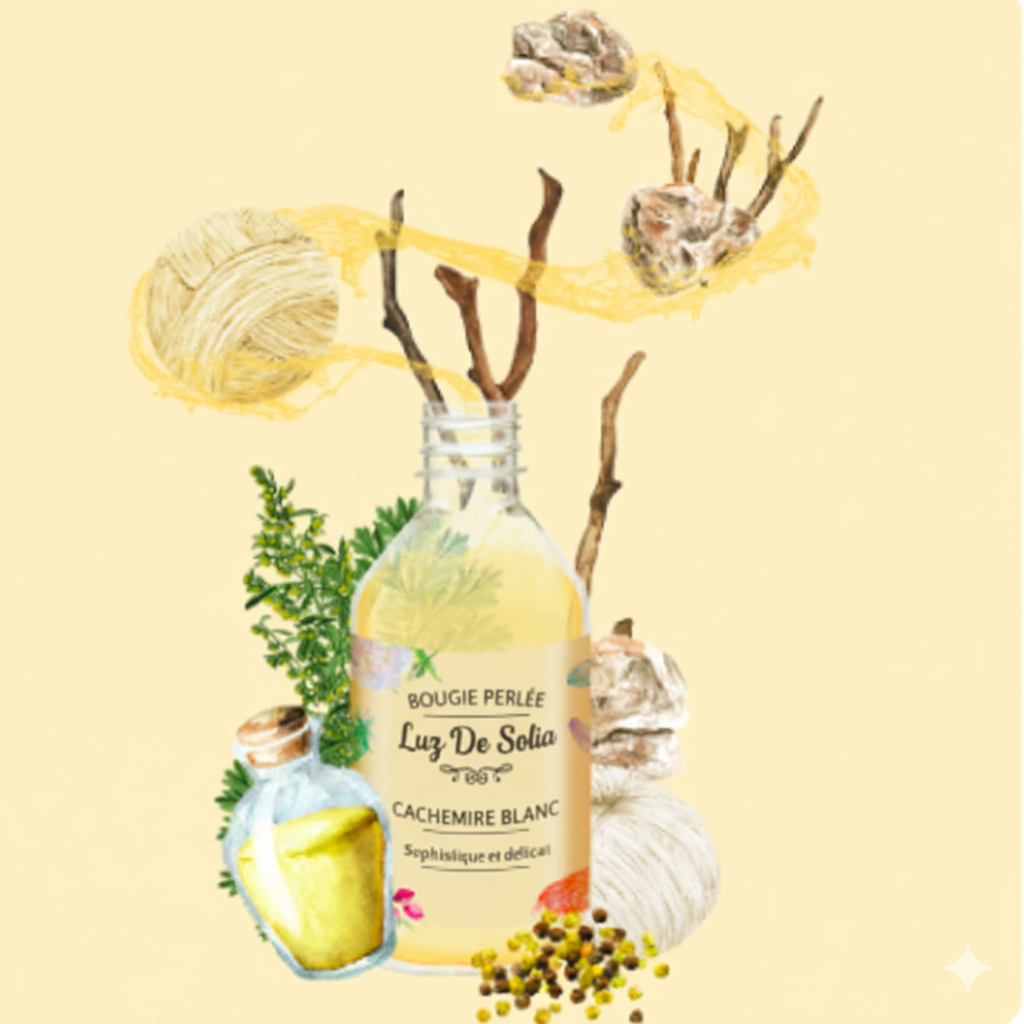 Parfum d'ambiance Luz De Solia / parfum cachemire blanc 100ml