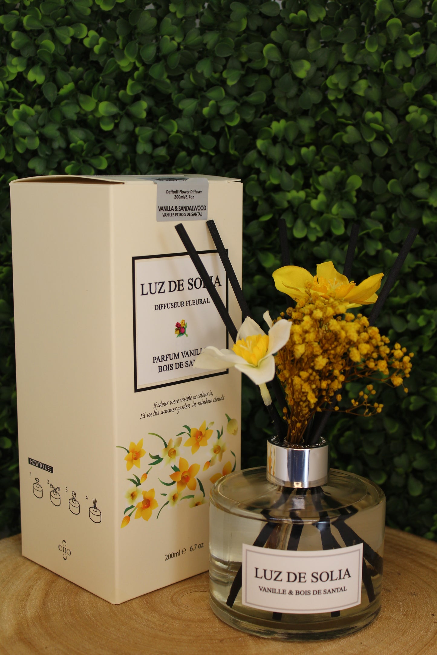 Diffuseur Luz De Solia Jonquille Vanille & Bois de Santal 200ml