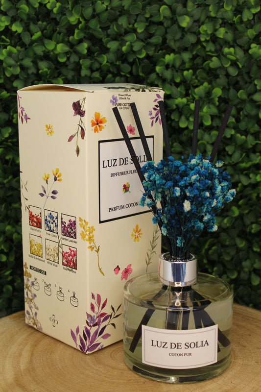 Diffuseur de Fleurs Parfum Coton Pur Luz De Solia 200ml