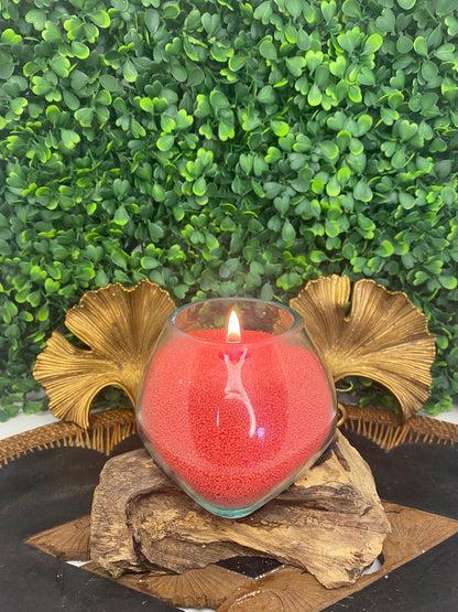 Sachet bougie perlée (Rouge) 250g 🔴 + 10 mèches inclus