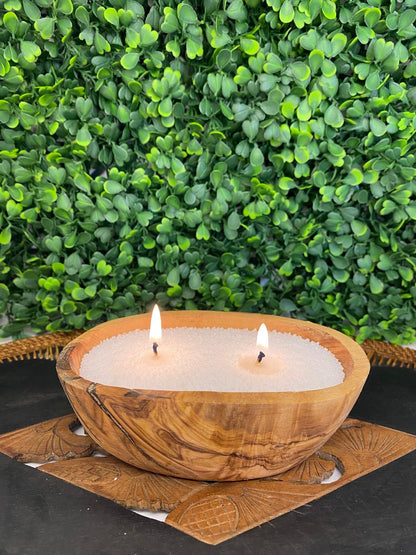 Contenant en bois d'olivier 100% naturel - Luz De Solia